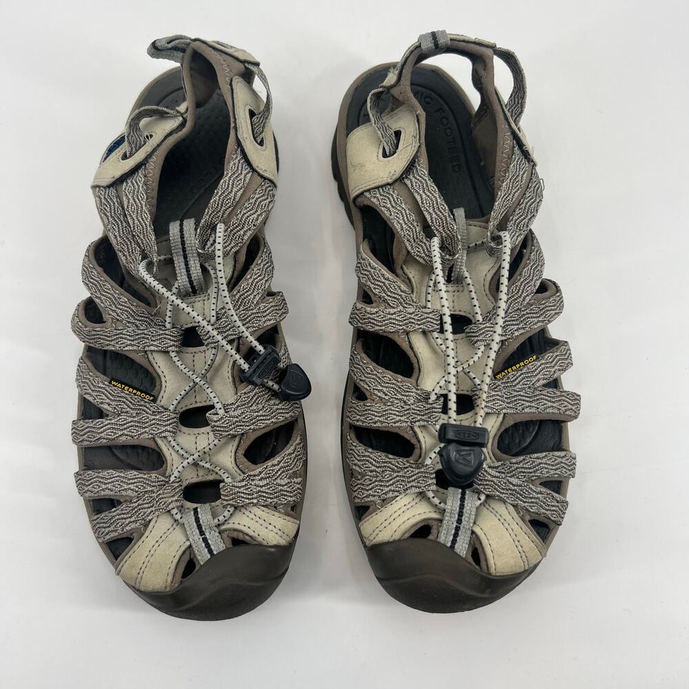 Keen Women’s Whisper Sport Sandals 1018226 Brown beige Size 11 Waterproof hike - Picture 2 of 8